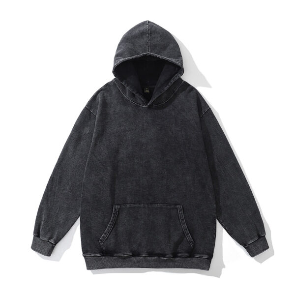 spray art vintage hoodie – washed cotton oversized graphic sweatshirt