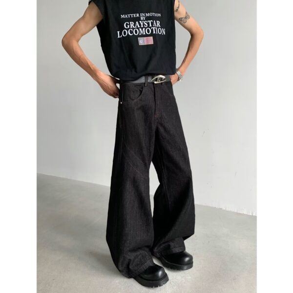 baggy vintage wide leg jeans – summer casual retro denim