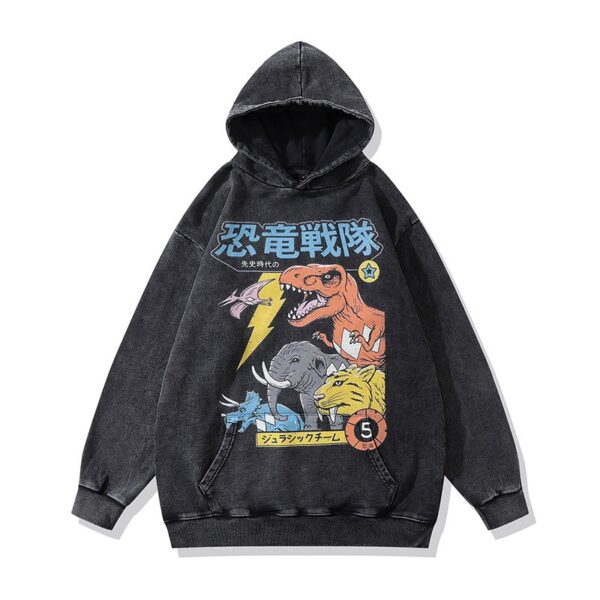 spray art vintage hoodie – washed cotton oversized graphic sweatshirt