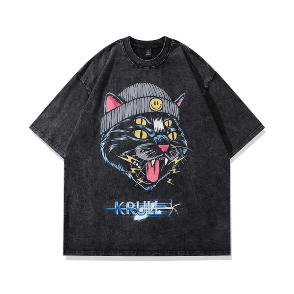 spray art vintage hoodie – washed cotton oversized graphic sweatshirt