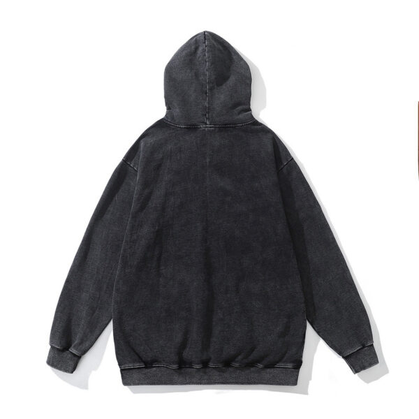 spray art vintage hoodie – washed cotton oversized graphic sweatshirt