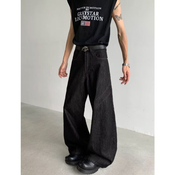 baggy vintage wide leg jeans – summer casual retro denim