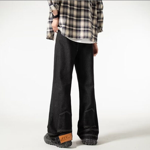 retro washed high waisted wide leg jeans – unisex 90s style