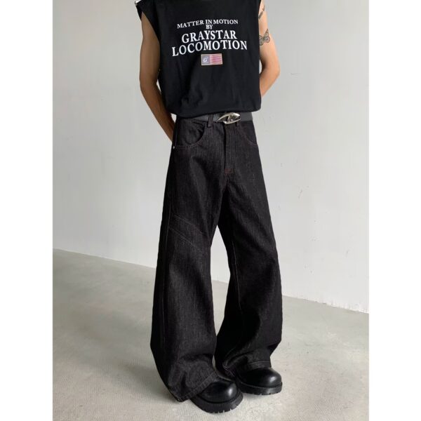 baggy vintage wide leg jeans – summer casual retro denim